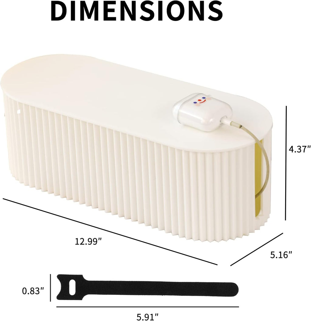 Small White Cable Management Box