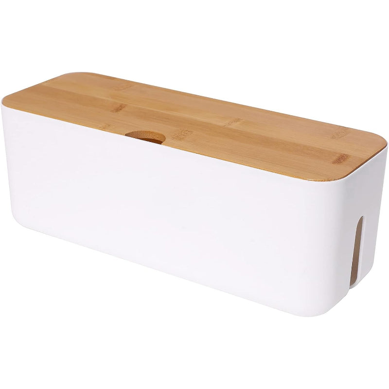 Small White Cable Management Box