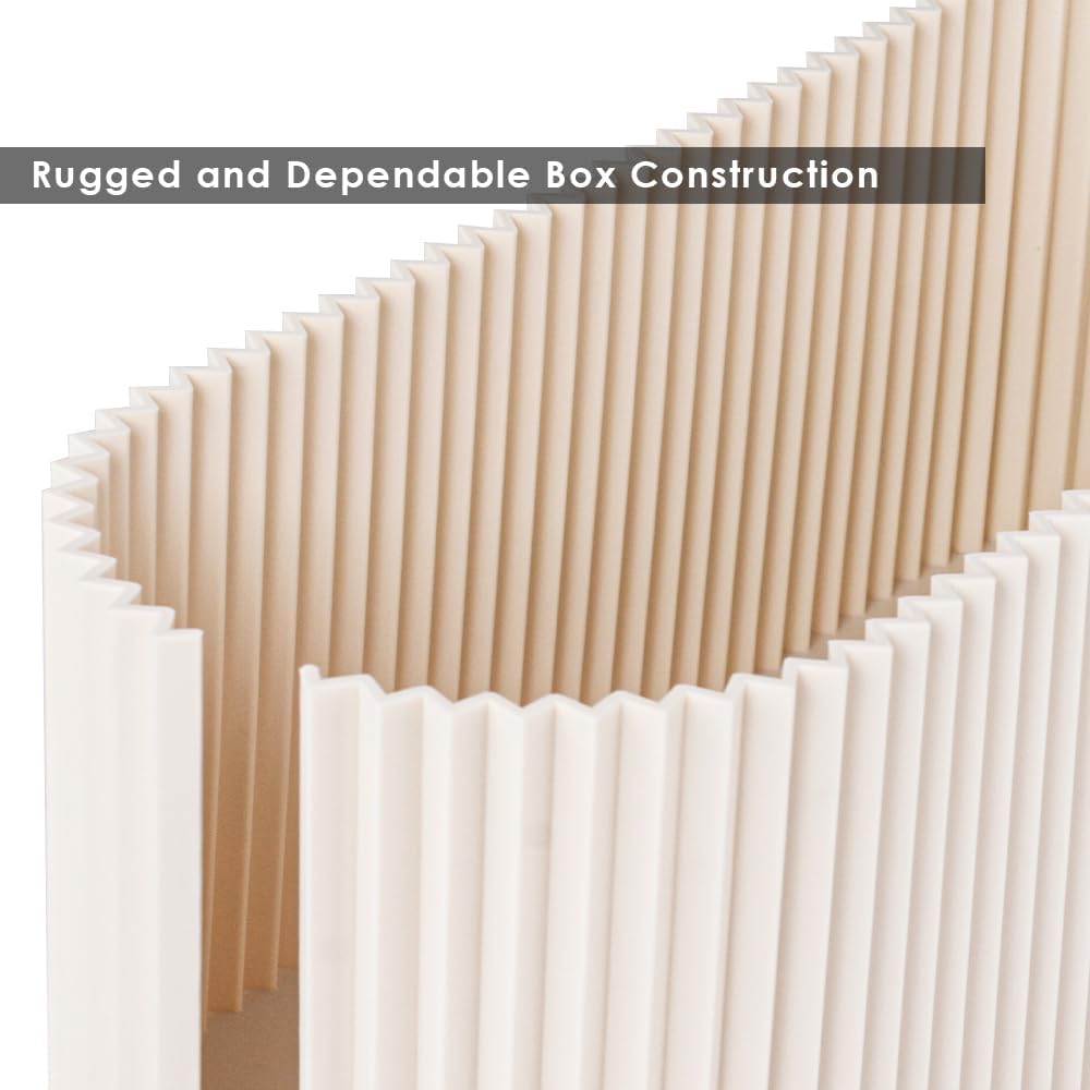 Bamboo Cover Beige Cable Management Box