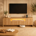 70in Fluted TV Stand for 75in TV