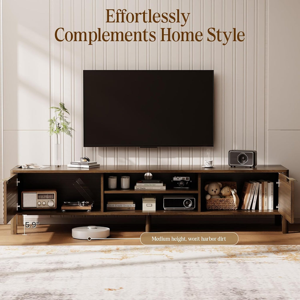Walnut 80in TV Stand for 85in TV