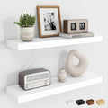 White Rustic 24in Floating Shelves Set of 2