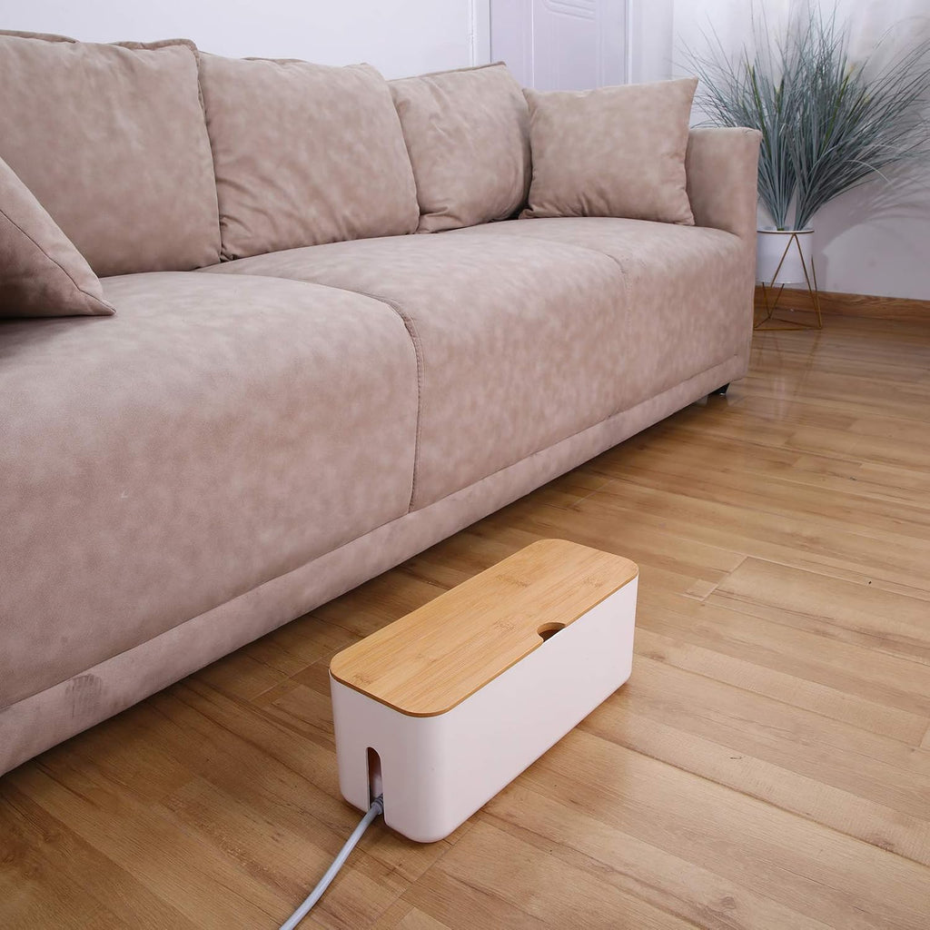 Small White Cable Management Box