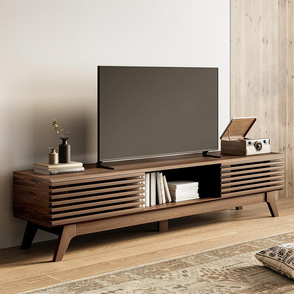 Walnut 70.8in TV Stand for 75in TV
