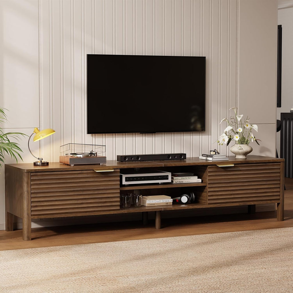 Walnut 80in TV Stand for 85in TV