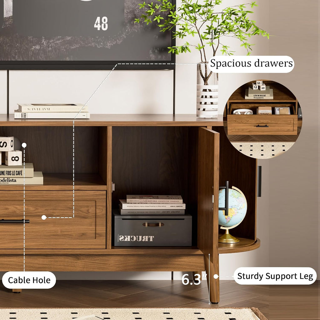 63in Fluted TV Stand for 70in TV