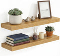 Oak 1.5" Thick Floating Shelves 2 Pack