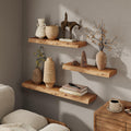 Natural 24in Floating Shelves 2Pack