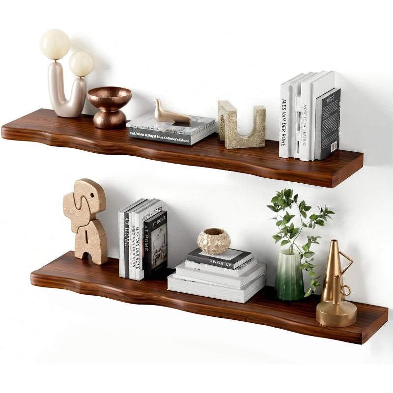 Wavy Edge Floating Shelves 2 Pack 36in