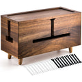 Large Brown Wood Cable Management Box